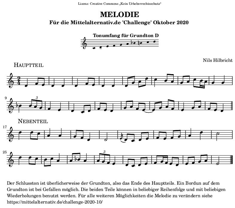 Melodie in D