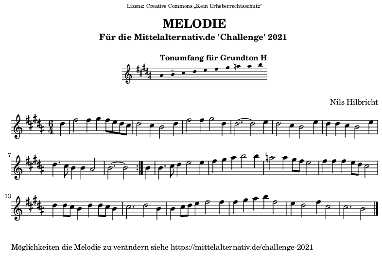 Melodie in H